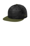 Camo Flat Bill Snapback Cap