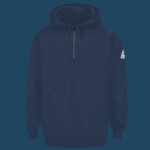 Pullover Hooded Fleece Sweatshirt Quarter-Zip