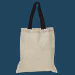 Contrast-Color Handle Tote